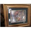 Image 2 : 2 FRAMED PRINTS IN GOLD FRAMES
