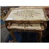 Image 3 : 2 VINTAGE GILT TABLESS