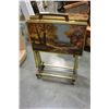 Image 1 : VINTAGE TV TRAYS IN CART SET