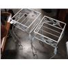 Image 2 : 2 METAL WHITE PLANT STANDS
