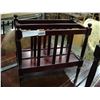 Image 1 : MAHOGANY MAGAZINE RACK
