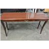 Image 2 : MAHOGANY SOFA TABLE WITH DRAWER