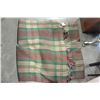 Image 1 : WOOL BLANKET - GREEN AND RED