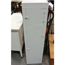 PAINTED WHITE 2 DOOR CABINET