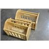 Image 2 : TWO MAPLE MAGAZINE RACKS