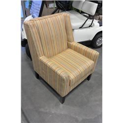 STRIPED STYLUS ACCENT CHAIR