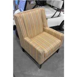 STRIPED STYLUS ACCENT CHAIR