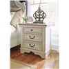Image 2 : BRAND NEW ASHLEY KINGSIZE WHITE TUFTED RUSTIC PANEL BEDFRAME, TWO 3 DRAWER NIGHTSANDS WITH USB/POWER