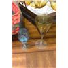 Image 2 : BLUE AND YELLOW GLASS DECANTER SETS