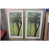 Image 2 : PAIR OF GREEN TREE PRINTS