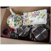 Image 2 : HAND PAINTED TEA SET AND CANISTERS
