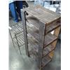 Image 2 : METAL SHELF AND WOOD SHELF