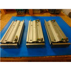 (3) SMC MGPL80TN-400Z PNEUMATIC CYLINDER