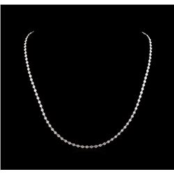 7.01 ctw Diamond Necklace - 18KT White Gold