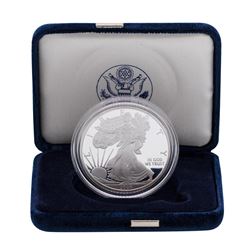 2008-W $1 American Silver Eagle 1 oz Fine Silver Bullion Proof Coin w/Box