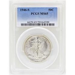 1946-S Walking Liberty Half Dollar Coin PCGS MS65