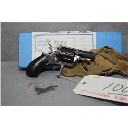 Prohib 12 - 6 Unknown Model Folding Trigger .22 Rimfire Cal 9 Shot Revolver w/ 38 mm bbl [ blued bar