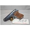 Image 2 : Prohib 12 - 6 Walther Model PPK 7.65 MM Cal 7 Shot Semi Auto Pistol w/ 83 mm bbl [ blued finish, fad