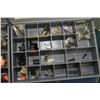 Image 2 : Two metal divided drawers containing assorted screws, mounts, sights plus firearm tool insert bits e