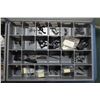 Image 2 : Two metal divided drawers containing assorted hardware, springs, roll pins etc.
