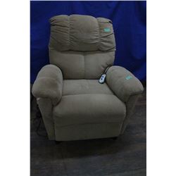 Recliner - Beige Fabric - Electric Lift - Working **Cat has damaged fabric ** Must Pick Up