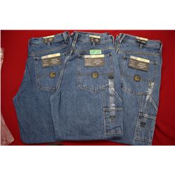 Carpenter Denim Jeans - Good Quality - Relaxed Fit ** Size 34 Waist/32 Leg - 3 prs (One Money)