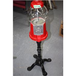Gum Ball Dispenser on a Cast Iron Stand