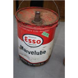 Esso Marvel Lube 5 Gallon Can - 20 - 20 W