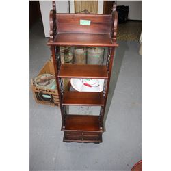 Trinket Shelf w/2 Drawers - 4 Tier