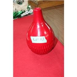 1 Red Vase