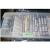 Clear Tote w/20 DVD Movies
