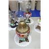 Coal Oil Lamp (Victorian) - Porcelain Font w/Removable Oil Reservoir & Brass Base