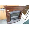 Image 1 : Mahogany Coloured Cabinet Fireplace - Nice Condition