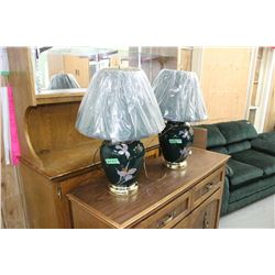 Green Coloured Lamps in Like New Condition