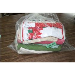 Bag of Table Cloths & Place Mats