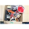 Image 1 : Box w/Painting Supplies - Rollers, etc.