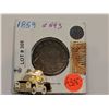 Image 2 : (387) 1859 N9#3 Keydate One cent Canada + Pin