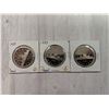 Image 1 : (388)- Canada Lot of 3 Proof Nickel Dollar