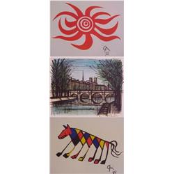after Bernard Buffet & after Alexander Calder (three)