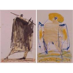 Roberto Sguazzi (b. 1965) Italian (two)