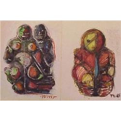 Theodore Berkic (20th Century) Polish (two)