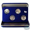 Image 1 : 1986 Vancouver World Exposition Official Fine Silver Medallion Set (Tax Exempt). You will receive Fo