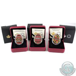 2016-2018 Canada $20 Pysanka Fine Silver Coin Collection (Tax Exempt). You will receive the 2016 Tra
