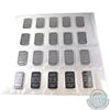 Image 1 : Lot of Johnson Matthey 1oz .999 Fine Silver Bars in Full Sealed Plastic Page. 20pcs (TAX Exempt)