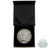 Image 1 : 5oz Monarch Precious Metals Limited Edition of 1000 .999 Fine Silver Grim Reaper Round in Black Disp