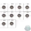 Image 1 : 1957 Canada BUGTAIL 5-cent Collection. 10pcs.