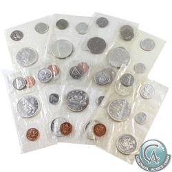 1961, 1962, 1963, 1965 Pointed, 1966, 1967, & 1968 Canada Proof Like sets. Please note coins may be