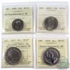 Image 1 : 1977-2005 Canada 25-cent, 50-cent & Nickel $1 ICCS Certified MS-67 - 1999 25-cent NBU, 2005P 50-cent