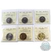 Image 1 : 1992-2015 Canada 25-cent, 50-cent & Loon $1 ICCS Certified - 1992 25-cent MS-67 NBU, 1997 25-cent MS