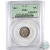 Image 1 : 1941 Canada 10-cent PCGS Certified MS-64